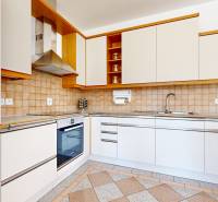 RIVERS | Viacgeneračný zrekonštruovaný rodinný dom v Ivanke pri Dunaji - Kuchyňa s bielymi skrinkami, nerezovým digestorom a rozloženou dlažbou, Rodinný dom.