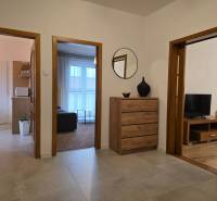 PRENÁJOM - Priestranný 3 izbový byt - Nitra, Centrum - Interiér 3-izbového bytu s priestrannou chodbou, zásuvkami a podlahou s dreveným dekorom.