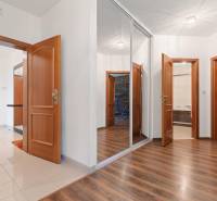 Staré Mesto | 5i byt 175 m² + 4 balkóny + možnosť 2× parking - Chodba v 5 a viac izbovom byte s podlahou s dreveným dekorom a zrkadlovou skriňou.