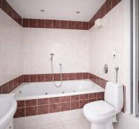 LUDMANSKÁ - 3 izbový byt, 65 m2 + loggia. KÚPOU VOĽNÝ. ČR. - Kúpeľňa v 3-izbovom byte, s rohovou vaňou, sprchovým kútom a umývadlom.