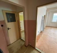 4-izb. byt, Martinčekova ul., Ružinov, 2.p./10, 2 x lodžia - Interiér 4-izbového bytu s podlahou s dreveným dekorom a nenábytkom.