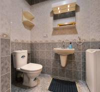 | 2i byt v rodinnom dome | 65 m | Bratislavská | Záhorská B. - Kúpeľňa v rodinnom dome s obkladom, toaletou, umývadlom a zrkadlom.