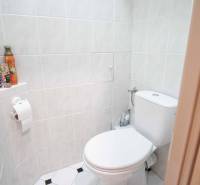 Na prenájom veľký 4-izbový byt s balkónom, garážou a záhradou, Kolta – - Toaleta s keramickými obkladačkami, držiak na toaletný papier, dekoratívne doplnky, 4-izbový byt.