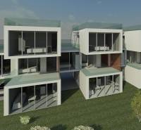 NA PREDAJ moderná radová vila / 130 m² / s výhľadom na more ČIOVO - Moderná vila na ostrove Čiovo s unikátnou architektúrou a presklenými fasádami.