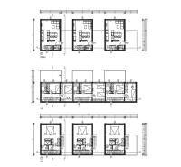 NA PREDAJ moderná radová vila / 130 m² / s výhľadom na more ČIOVO - Pôdorys rodinných domov v Čiove zobrazuje dispozíciu viacerých poschodí vily.