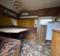 Predám pozemok v obci Dubník okr. Nové Zámky - Interiér obytného priestoru s kobercovou podlahou, sedací súpravou a stolom.