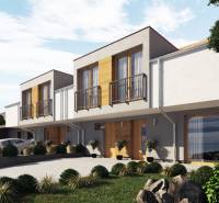 Novostavba - rodinný dom vo Višňovom pri Žiline - Rodinné domy vo Višňovom na ulici Višňové, s elegantnými fasádami a upravenou záhradou.