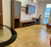 Prenájom 2-izb kompletne zariadený PET FRIENDLY byt BA II - 2-izbový byt so sedačkou, pracovným stolom a podlahou s dreveným dekorom.