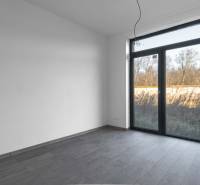 I PREDAJ novostavba 4i rodinného domu s terasou a záhradkou - Izba s veľkým oknom, svetlými stenami a podlahou s dreveným dekorom v rodinnom dome.