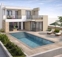  LJUBAČ - stavebný pozemok 697m2 s projektom na výstavbu vily s bazéno - Dvojpodlažný dom s bazénom v meste Ljubač, na ulici Ljubač, určený pre Pozemky - bývanie.