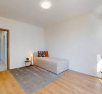 Krásny moderne zariadený 3-izb. byt I novostavba I Stupava - Izba s pohovkou a podlahou s dreveným dekorom v 3-izbovom byte.