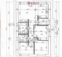 EXKLUZÍVNA SKOLAUDOVANÁ NOVOSTAVBA 4-IZB. RD Z KVALITNÝCH MATERIÁLOV - Pôdorys rodinného domu s rozložením izieb a rozmermi v Veľkom Grobe.