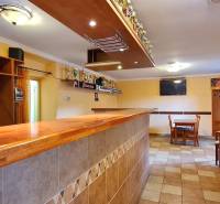 Predaj Domu (obchodného priestoru) v obci Lovča - Interiér s barovým pultom a dreveným nábytkom v rodinnom dome.