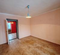 VEĽKÝ DVOJIZBOVÝ BYT 58M² + 2 PIVNICE, VRANOV - Izba v 2-izbovom byte s podlahou s dreveným dekorom a jednoduchým osvetlením.