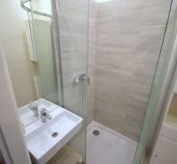 SLNEČNÝ 2i byt, REKONŠTRUKCIA, 2 X SAMOST.IZBA, BALKÓN, Haburská ulica - Kúpeľňa s umývadlom a sprchovým kútom v 2-izbovom byte.