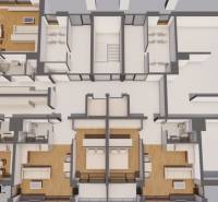 1i - 2i - 3i BYTY V NOVOSTAVBE | NITRA - MLYNARCE - Pôdorys 1-izbových bytov s podlahou s dreveným dekorom a usporiadaním miestností.