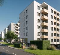 1i - 2i - 3i BYTY V NOVOSTAVBE | NITRA - MLYNARCE - Ulica Kmeťova v Nitre s modernými bytovými domami a upravenou zeleňou, vrátane 1-izbových bytov.