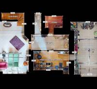 Na predaj Rodinný dom -rezort - Banská Bystrica 4500m2 - Pôdorys rodinného domu s posilňovacou, spoločenskou, garážovou miestnosťou, saunou a WC.