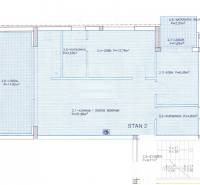 CHORVÁTSKO - VÝBORNÁ PONUKA! - 3-izbový apartmán - SUKOŠAN, Zadar - Pôdorys 3-izbového bytu so zobraznenými miestnosťami a loggiou.