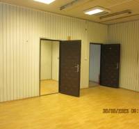 KOŠICE, NAD JAZEROM - Napájadlá: Malý SKLAD 13,2 m2 alebo kancelária - Interiér s podlahou s dreveným dekorom a panelovými stenami v Skladoch a halách.