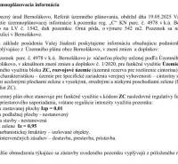 Na predaj pozemok na pohrebnicku činnosť Bernolákovo - Územnoplánovacia informácia pre Bernolákovo, Dukelskú ulicu, týkajúca sa komerčných pozemkov.