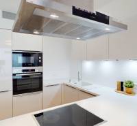 | Sky Park | zariadený 2i byt | panoramatický výhľad | garáž - Kuchynská linka s vstavanými spotrebičmi a varnou doskou v 2-izbovom byte.