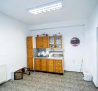 Prenájom haly / obchodno-skladových priestorov – Šenkvice, Nádražná ul - Interiér skladu s halami obsahuje kuchynskú linku, dekorácie a kachličkovú podlahu.