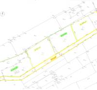 Predáme stavebný pozemok v obci Kajal - 3004m2 - vhodné na 5RD - Plán pozemkov na bývanie v Kajali na Starej ulici s parcelnými číslami.
