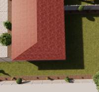 NA PREDAJ DVOJDOM (2× 3-IZBOVÉ DOMY), ZEMIANSKÁ OLČA - Rodinný dom v Zemianskej Olči s červenou strechou a upravenou záhradou.