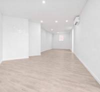 NA PREDAJ NEBYTOVÝ PRIESTOR V DUNAJSKEJ STREDE - Svetlý obchodný priestor s podlahou s dreveným dekorom a bielymi stenami.