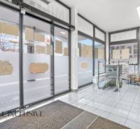 NA PRENÁJOM OBCHODNÝ PRIESTOR V DUNAJSKEJ STREDE - Obchodné priestory s nákupnými vozíkmi a prázdnymi košíkmi, podlaha s dreveným dekorom.