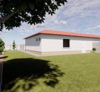 NA PREDAJ 3-IZBOVÝ RD (ČASŤ DVOJDOMU), ZEMIANSKA OLČA - Rodinný dom v Zemianskej Olči s trávnatým dvorom, stromami a plotom okolo záhrady.