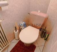 NA PREDAJ 7 IZBOVÝ RODINNÝ DOM, DUNAJSKÁ STREDA - Toaleta s béžovými dlaždicami a hygienickými potrebami v rodinnom dome.