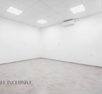 NA PRENÁJOM OBCHODNÝ PRIESTOR-KANCELÁRIA ,DUN. STREDA - Biela kancelária na ulici Jilemnického, svetlá miestnosť s klimatizáciou a dlažbou.