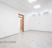 NA PRENÁJOM OBCHODNÝ PRIESTOR-KANCELÁRIA ,DUN. STREDA - Svetlá prázdna kancelária na ulici Jilemnického s dlažbou a drevenými dverami.