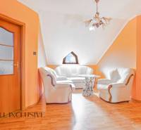 NA PREDAJ RODINNÉ DOMY S GARÁŽOU, DUNAJSKÁ STREDA - Svetlá obývacia izba v podkroví rodinného domu s pohodlnou sedacou súpravou.