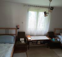 Hospodárska usadlosť s 3,6 hektárovým pozemkom na samote Nová Baňa - Izba so svetlým interiérom, dve postele, kreslá, okno, stolík, rodinný dom.