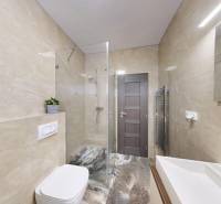 , predaj 4 izb. novostavby zariadeného RD, Jarná, Hviezdoslavov - Kúpeľňa v rodinnom dome s moderným sprchovým kútom, toaletou a zrkadlom.