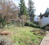 1-izb. kompletne zrekonštr.byt na Hradnom kopci (Lichardova ul.)  - Záhrada s trávnikom a stromami na Lichardovej v Bratislave - Starom Meste.