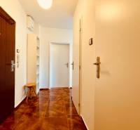 EXKLUZÍVNE! | Krásny 2-izbový byt | 52m² | Považanova - Vstupná chodba v 2-izbovom byte s tmavou podlahou a bielymi dverami.