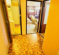 Na predaj 2 i byt v Partizánskom - Šípok - Koridor v 2-izbovom byte s podlahou s dreveným dekorom a dverami do izieb.