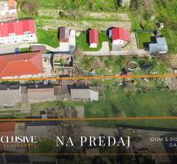 NA PREDAJ 4-IZBOVÝ RODINNÝ DOM NA PRIESTRANNOM POZEMKU - Letecký pohľad na rodinný dom so záhradou v Gabčíkove na predaj.