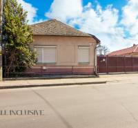 NA PREDAJ 4-IZBOVÝ RODINNÝ DOM NA PRIESTRANNOM POZEMKU - Rodinný dom s plotom, stromom a výveskou na predaj, vhodný na bývanie.