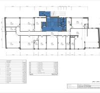 Dvojkancelária 61m2, Gajova ul., Staré Mesto - Pôdorys kancelárií na šiestom poschodí na Gajovej ulici, Bratislava - Staré Mesto.