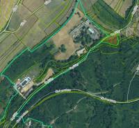 Predaj , slnečné pozemky nad Krupinou , Tepličky - Letecký pohľad na Pozemky - bývanie v okolí Krupiny s viditeľnými cestami a parcelami.