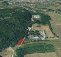 Predaj , slnečné pozemky nad Krupinou , Tepličky - Letecký pohľad na pozemky - bývanie v Krupine s okolitou prírodou.