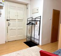 REZERVOVANÉ Na prenájom 3 izbový byt, 73 m2, Bratislava, Zochova - Vstupná hala s podlahou s dreveným dekorom a vešiakovým stojanom v 3-izbovom byte.