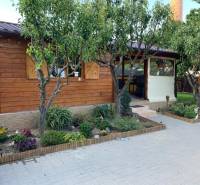 Predáme záhradu so zrubovou chatou, Nitra - Dolné Krškany - Záhrady v Dolných Krškanoch pri Nitre s drevenou chatkou a upraveným priestorom na odpočinok.