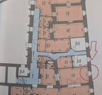 Na prenájom obchodný priestor 148m2, Štúrova, Štúrova, Staré Mesto - Architektonický plán obchodných priestorov s označením miestností a rozmermi.