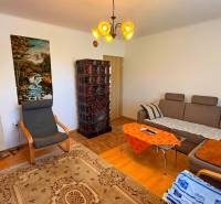 ZĽAVA!! NA PREDAJ RODINNÝ DOM V ZEMIANSKEJ OLČI – PO REKONŠTRUKCII - Obývačka v rodinnom dome s pohovkou, kreslom, kachľovou pecou a obrazom prírody.